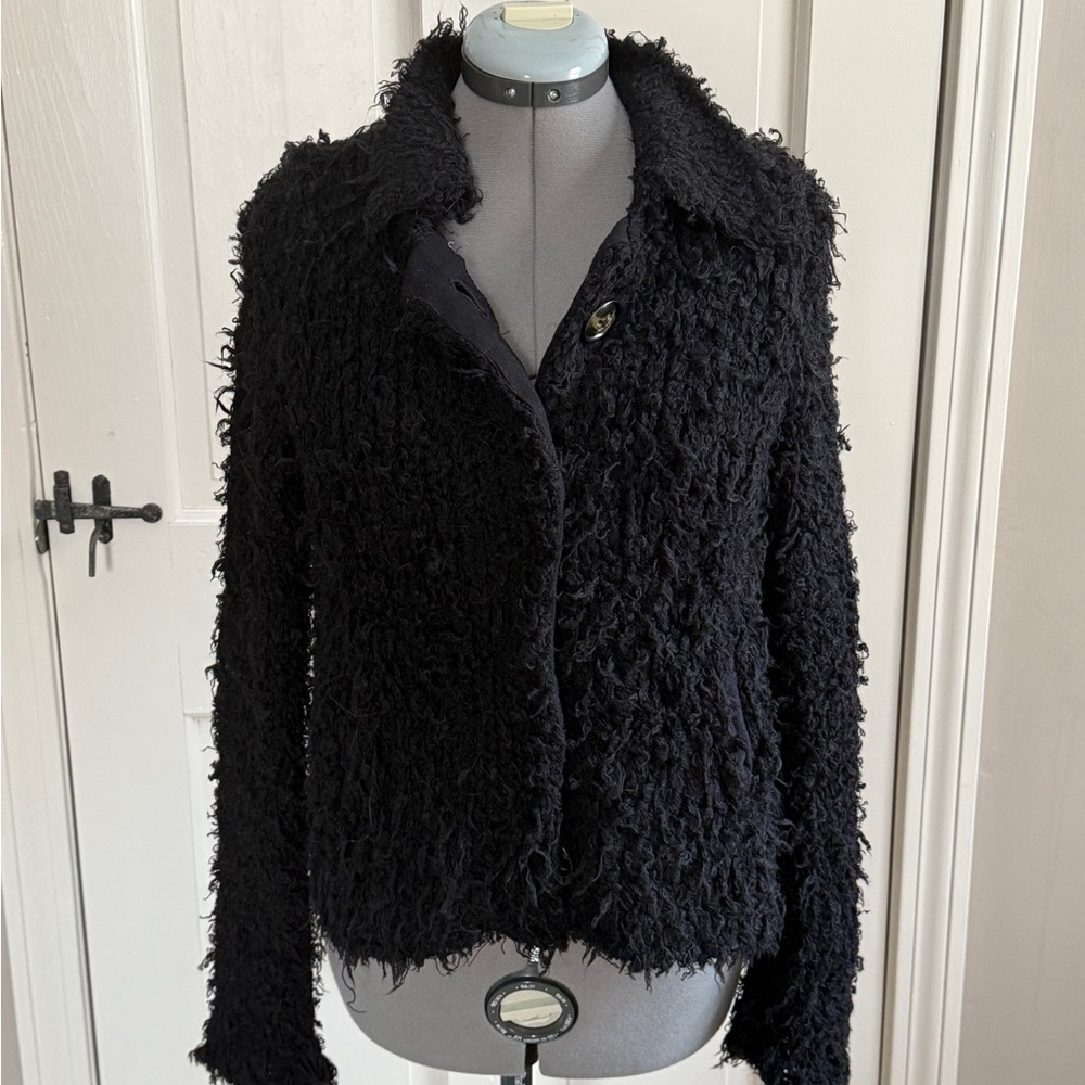 Free People Black Cardigan Coat Jacket